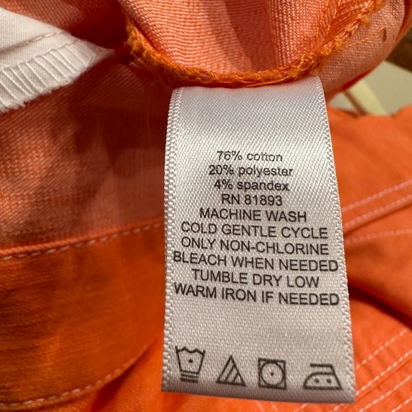 Denim & Co. Sherbet Orange Snake Print Jean Jacket-NWOT - Picture 4 of 4